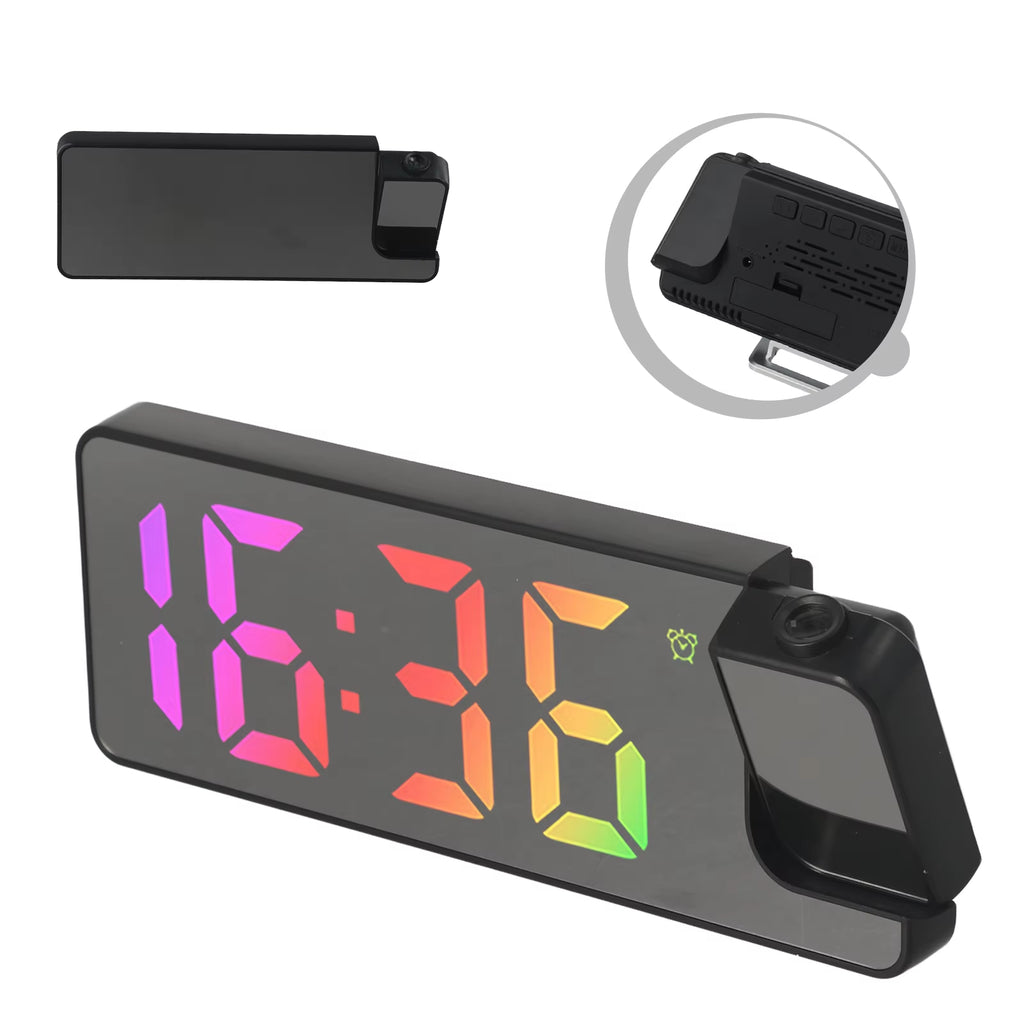 Plastic Display Electronic Clock LED Projection Alarm Clock Electronic Electronic Clock Projection Alarm Clock